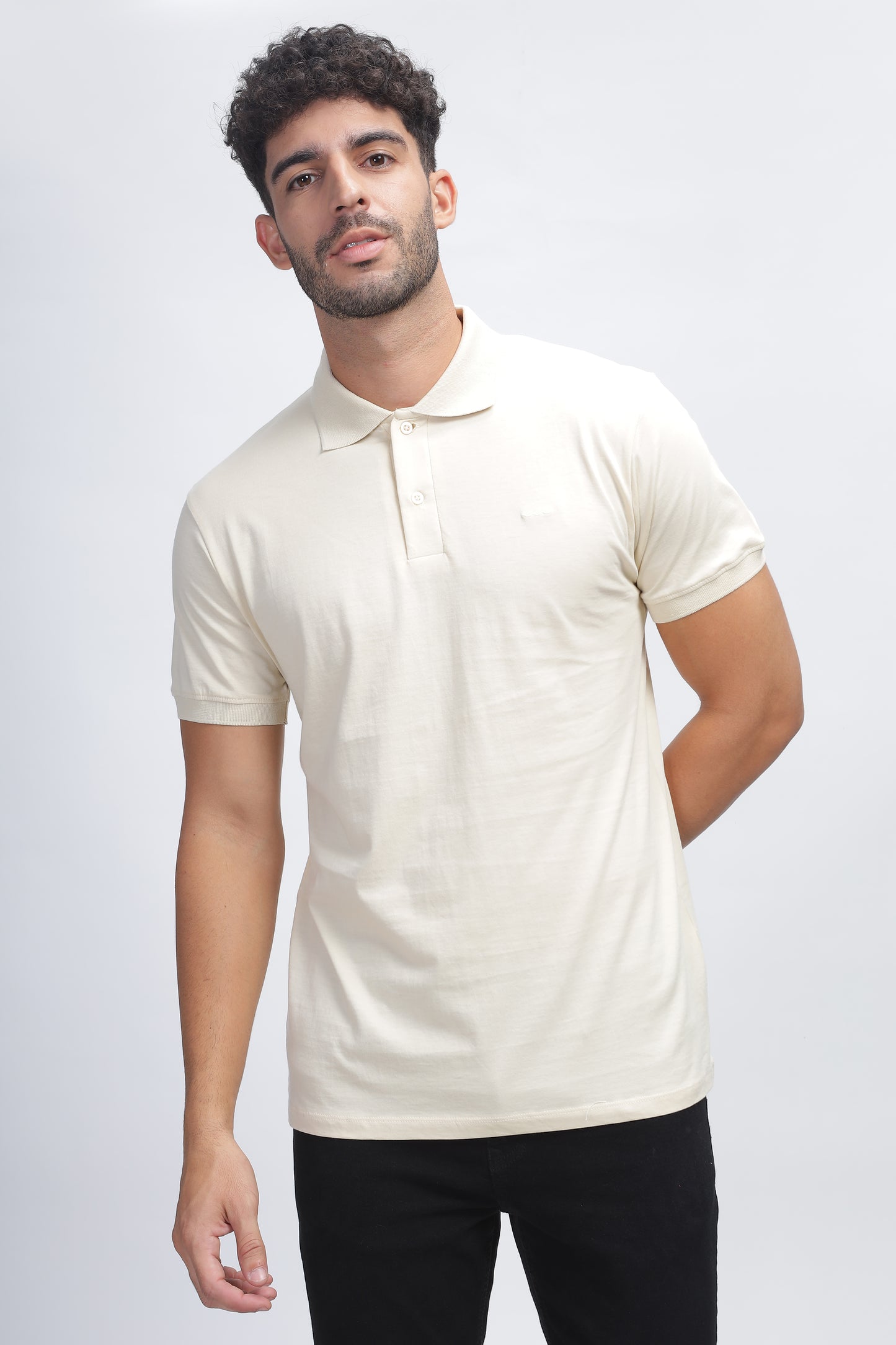 100% Pure Supima Cotton Polo - Beach (Beige) - String Scape