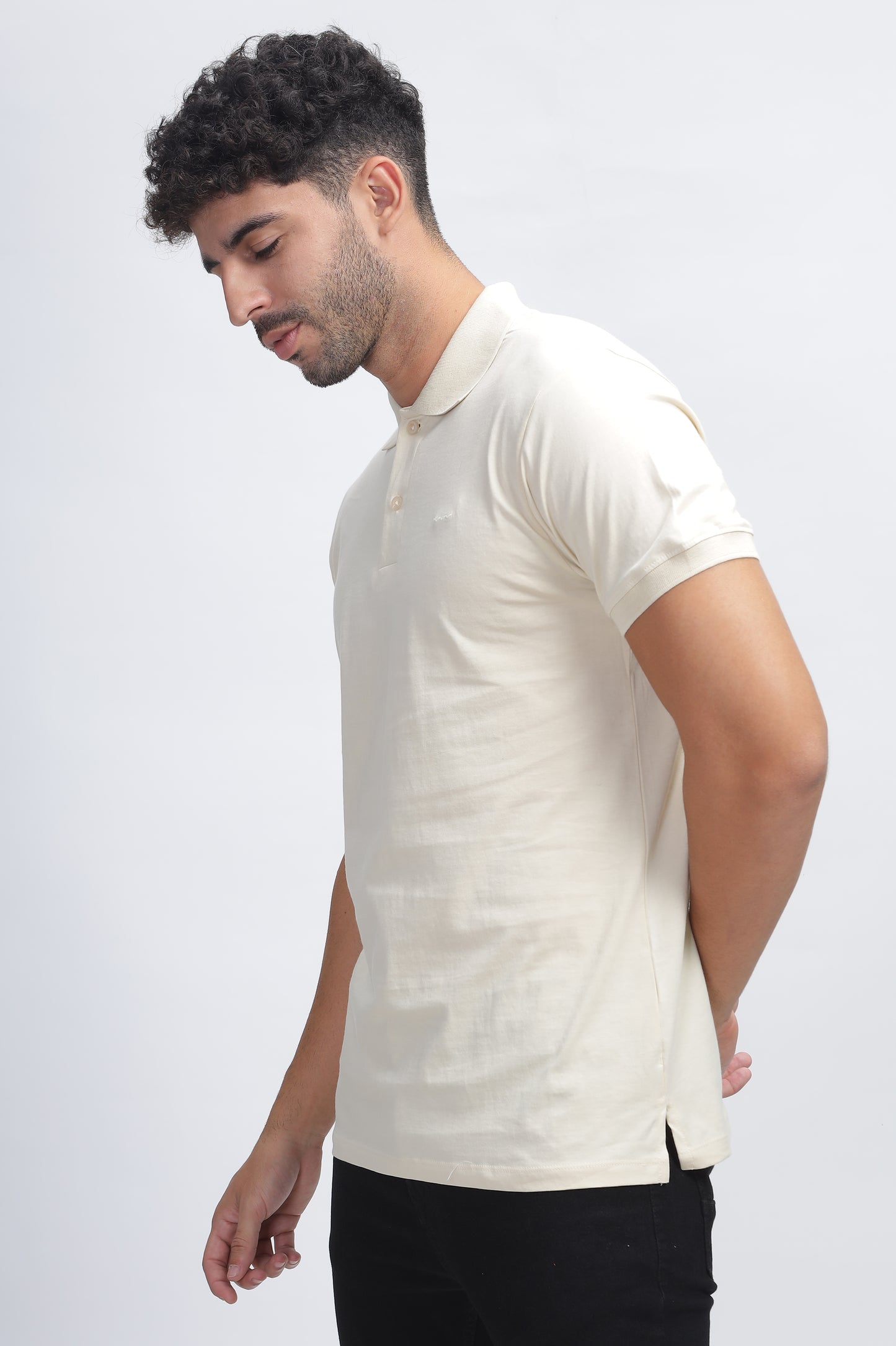 100% Pure Supima Cotton Polo - Beach (Beige) - String Scape