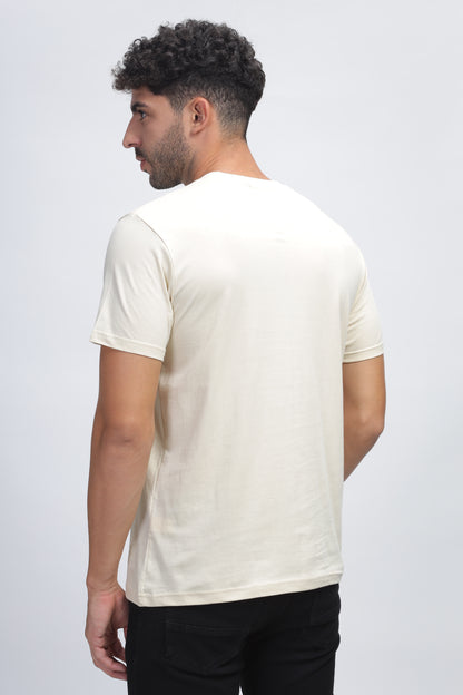 100% Pure Supima Cotton Crew Neck - Beach (Beige) - String Scape