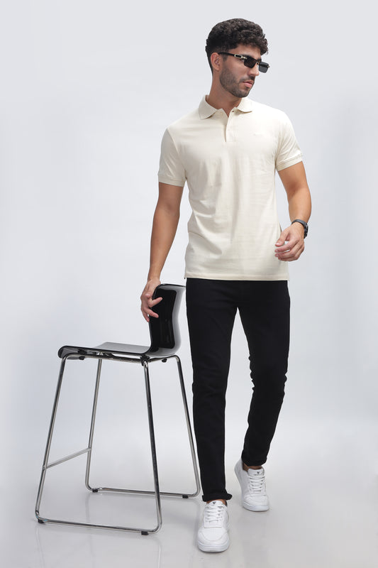 100% Pure Supima Cotton Polo - Beach (Beige) - String Scape
