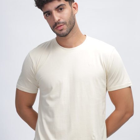 100% Pure Supima Cotton Crew Neck - Beach (Beige)