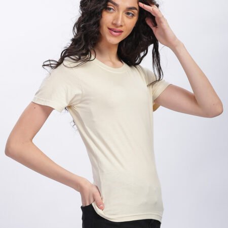 100% Pure Supima Cotton Crew Neck - Beach (Beige) (W) - Image 1