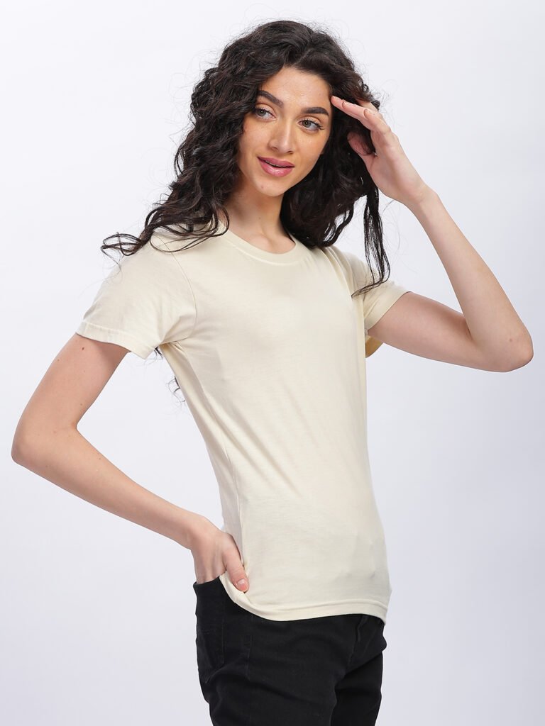 100% Pure Supima Cotton Crew Neck - Beach (Beige) (W)