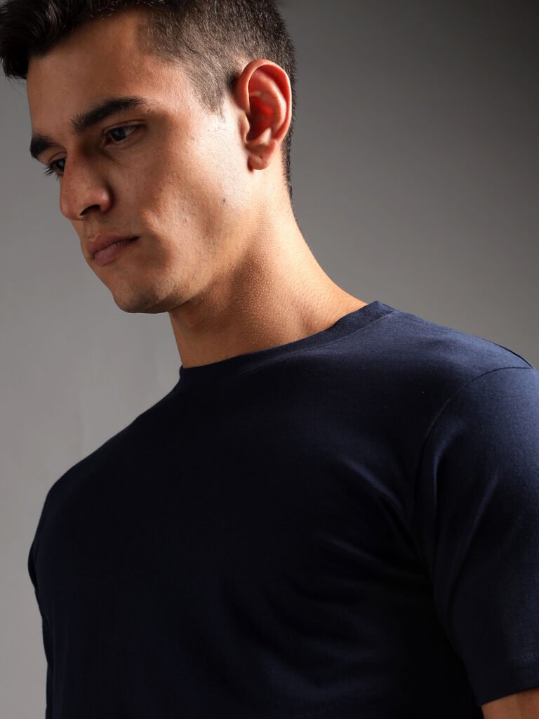 100% Pure Supima Cotton Crew Neck - Night Fall (Navy)