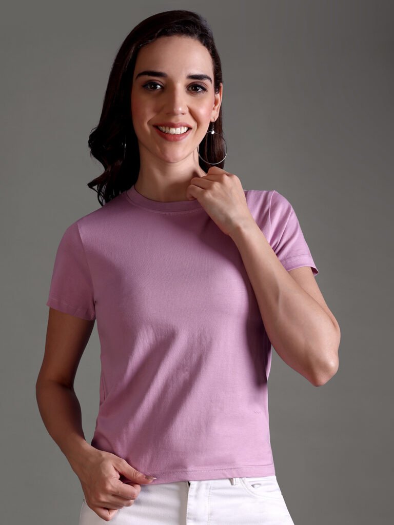 100% Pure Supima Cotton Crop Top - Blush (W)