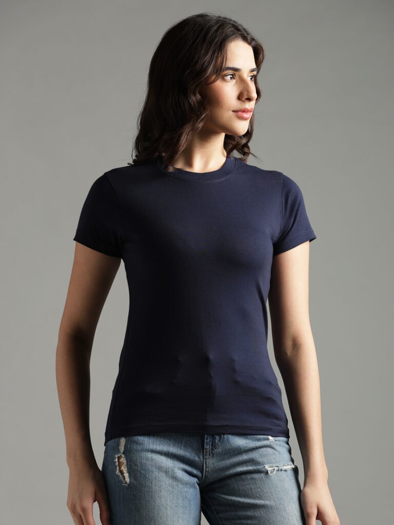100% Pure Supima Cotton Crew Neck - Night Fall (Navy) (W)