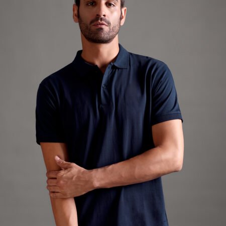 100% Pure Supima Cotton Polo - Night Fall (Navy) - Image 2
