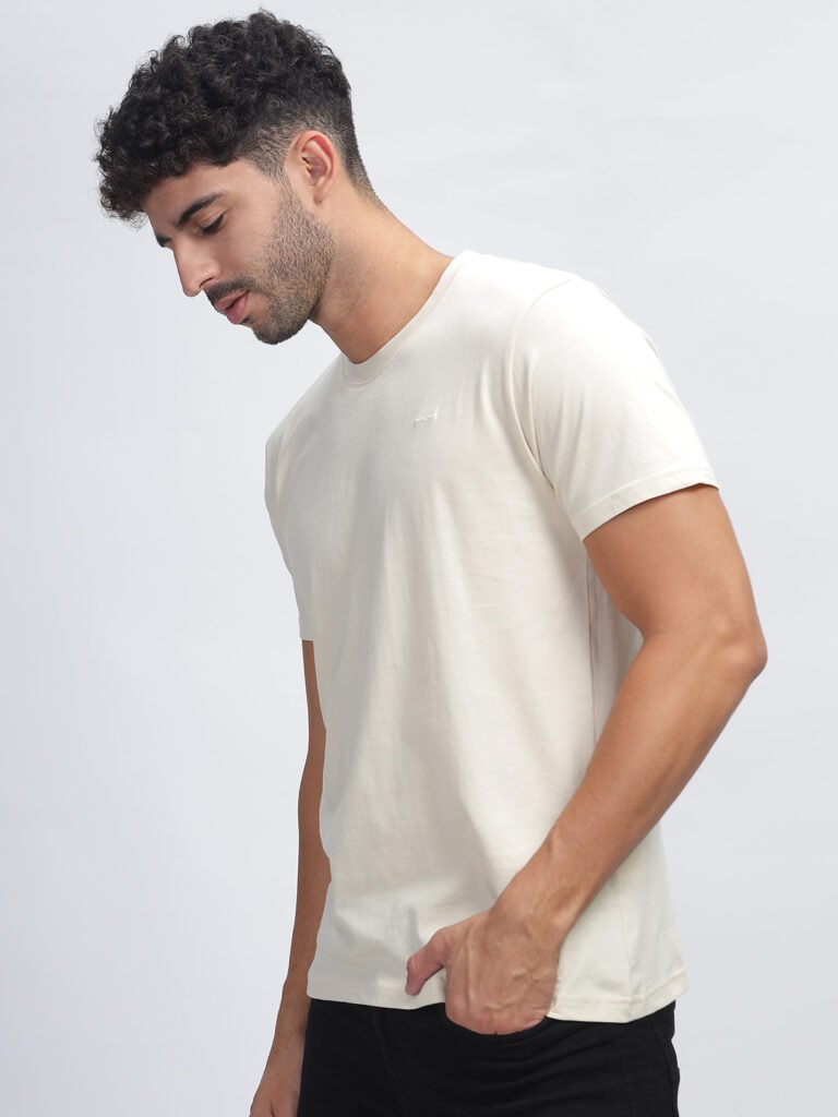 100% Pure Supima Cotton Crew Neck - Beach (Beige)