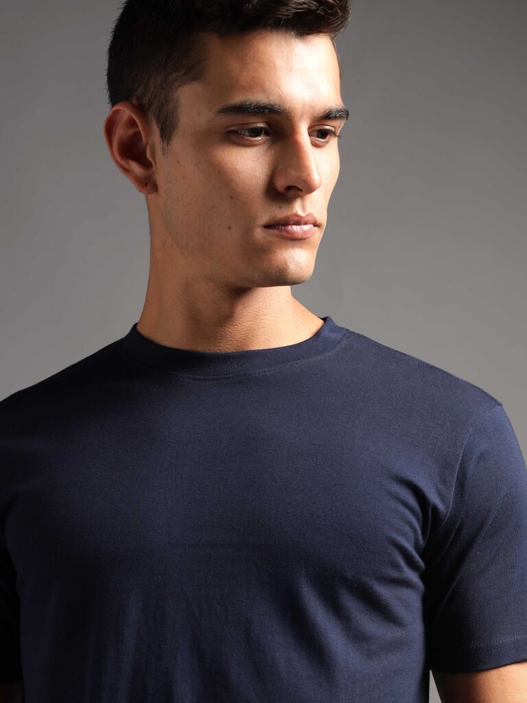100% Pure Supima Cotton Crew Neck - Night Fall (Navy)