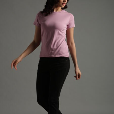 100% Pure Supima Cotton Crew Neck - Blush (W) - Image 3
