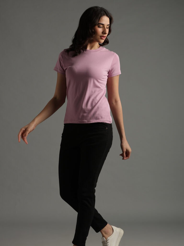 100% Pure Supima Cotton Crew Neck - Blush (W)