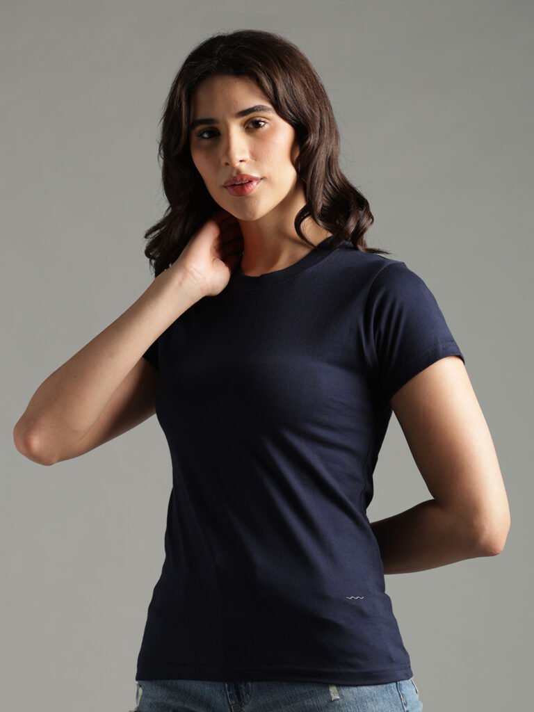 100% Pure Supima Cotton Crew Neck - Night Fall (Navy) (W)