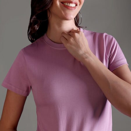 100% Pure Supima Cotton Crop Top - Blush (W) - Image 4