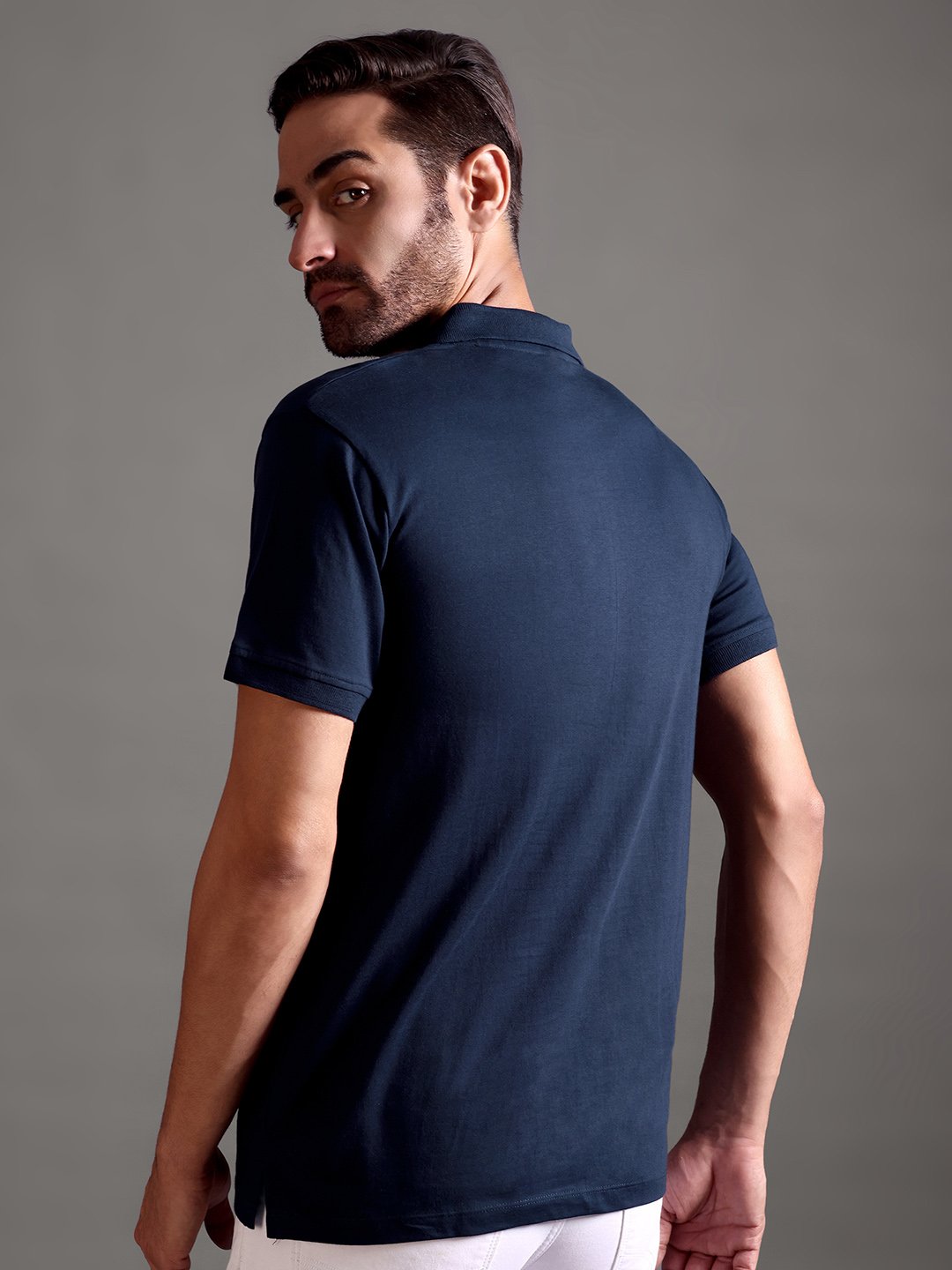 100% Pure Supima Cotton Polo - Night Fall (Navy) - Image 4