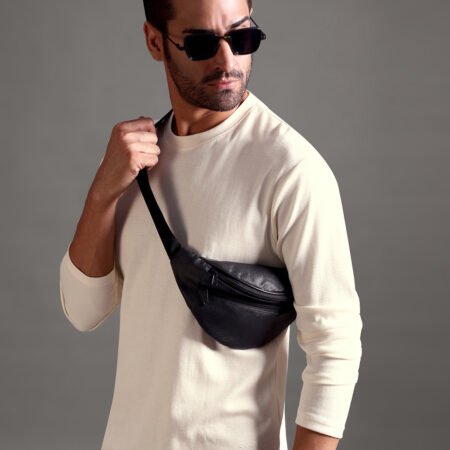 Eyelet Waffle Textured Crew Neck Full Sleeve - Off White - Image 6