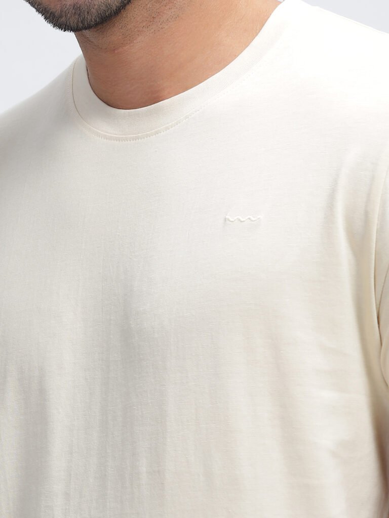 100% Pure Supima Cotton Crew Neck - Beach (Beige)