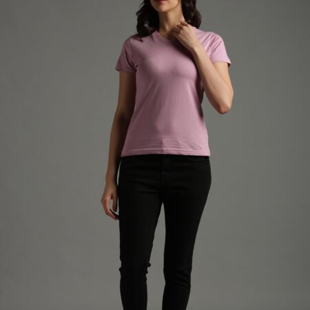 100% Pure Supima Cotton V Neck - Blush (W) - Image 5
