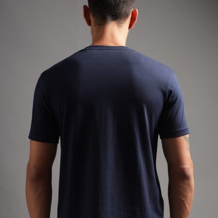 100% Pure Supima Cotton V Neck - Night Fall (Navy) - Image 6