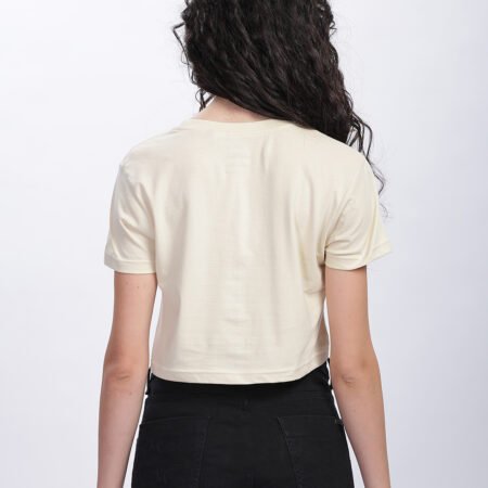 100% Pure Supima Cotton Super Crop Top - Beach (Beige) (W) - Image 6