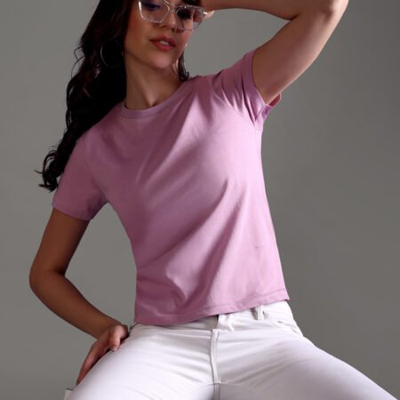 100% Pure Supima Cotton Crop Top - Blush (W) - Image 6