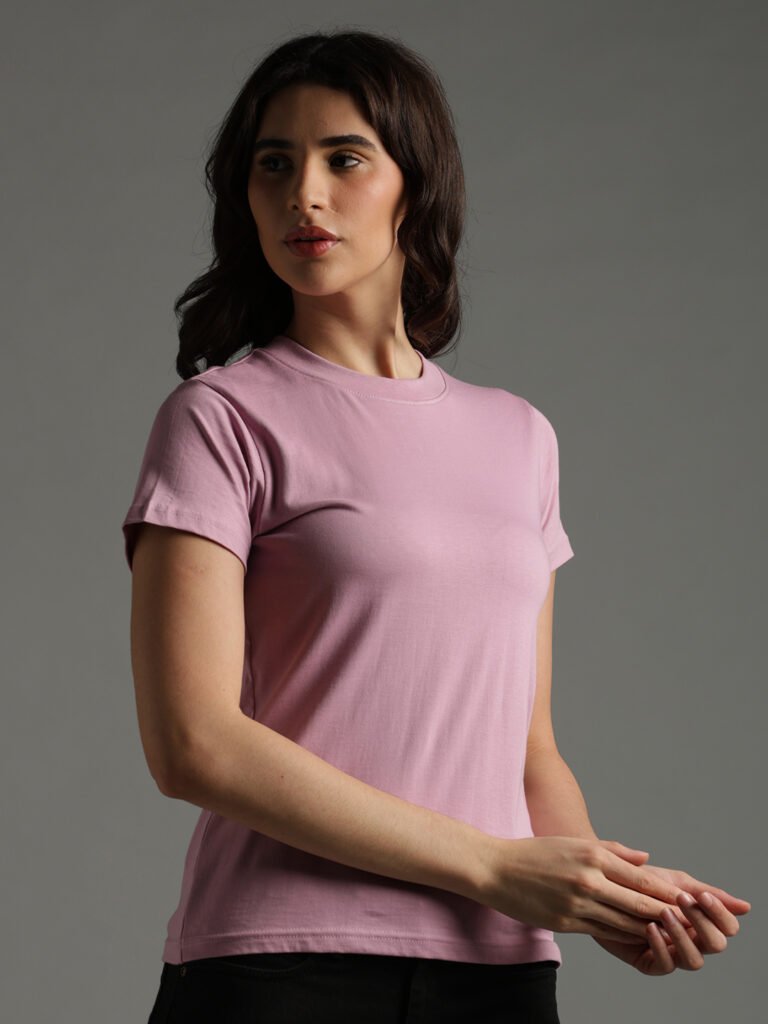 100% Pure Supima Cotton Crew Neck - Blush (W)