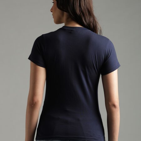 100% Pure Supima Cotton Crew Neck - Night Fall (Navy) (W) - Image 6