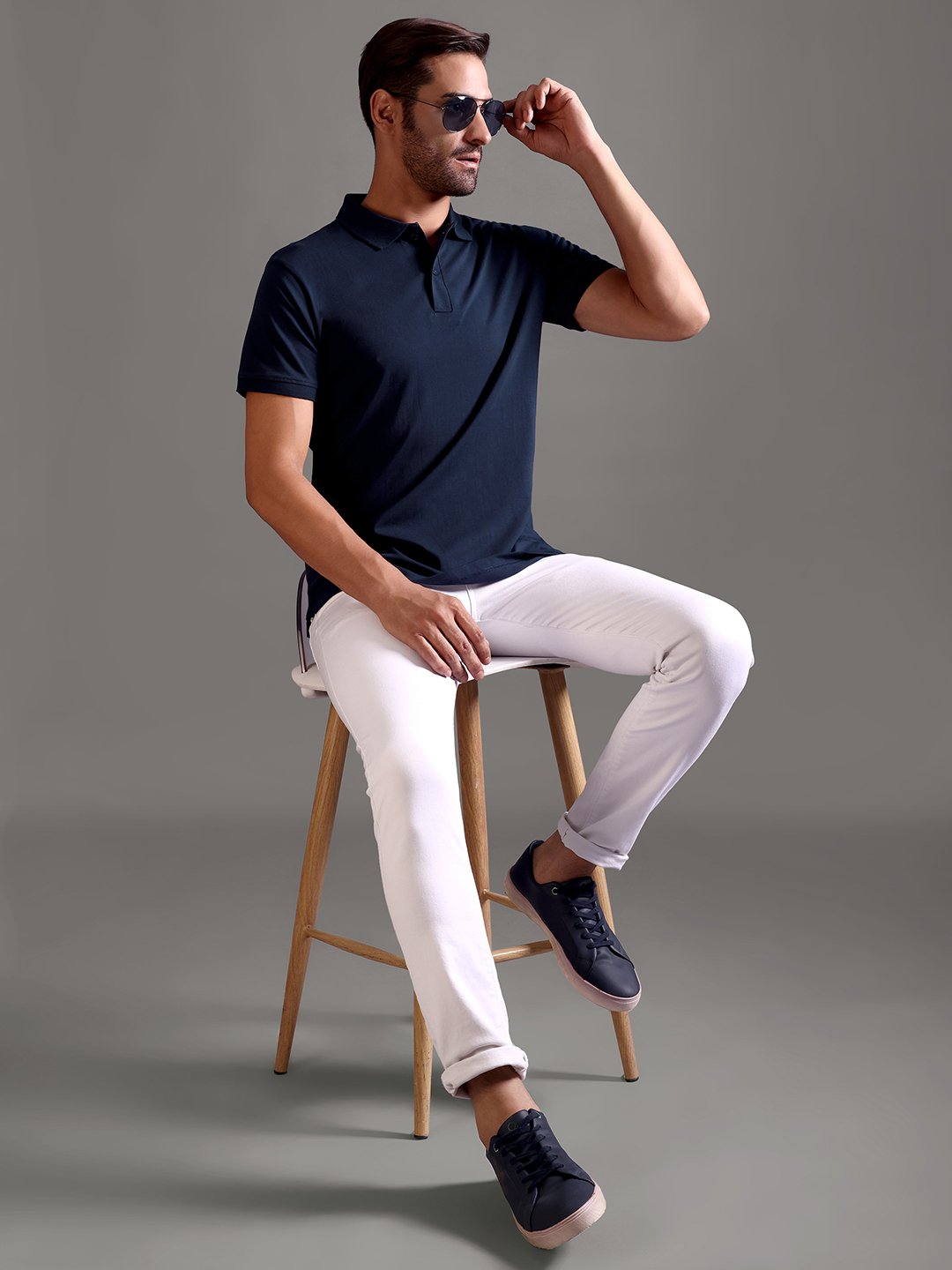 100% Pure Supima Cotton Polo - Night Fall (Navy) - Image 5