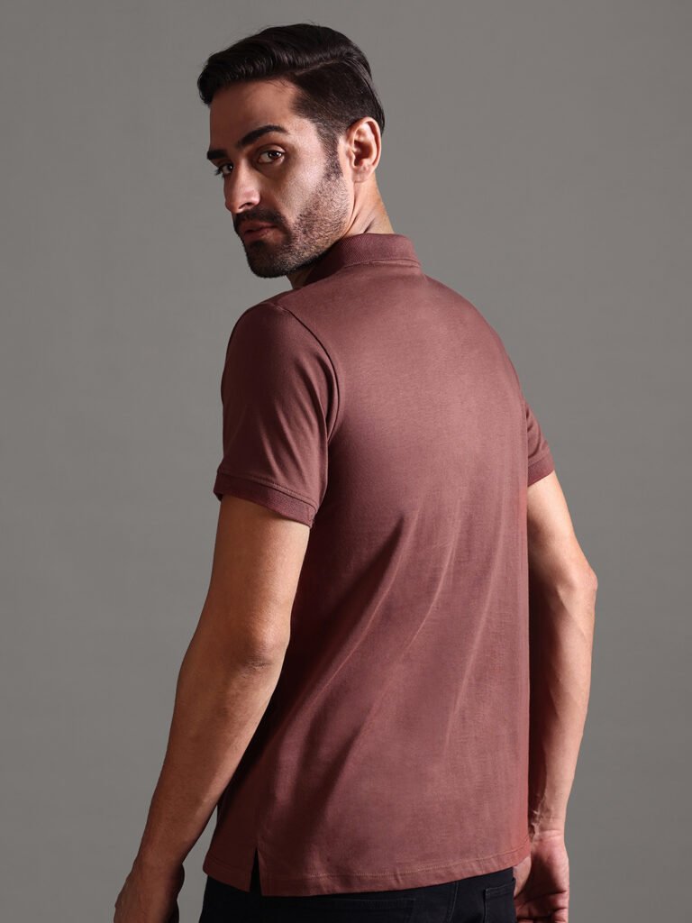 100% Pure Supima Cotton Polo - Rust (Deep Maroon)