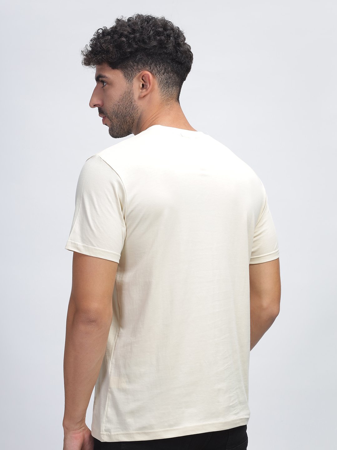 100% Pure Supima Cotton Crew Neck - Beach (Beige) - Image 6