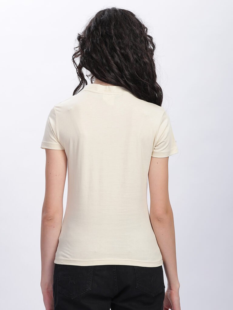 100% Pure Supima Cotton V Neck - Beach (Beige) (W)