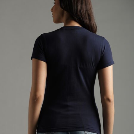 100% Pure Supima Cotton V Neck - Night Fall (Navy) (W) - Image 7