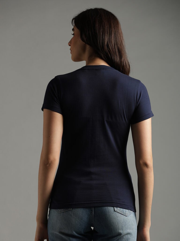 100% Pure Supima Cotton V Neck - Night Fall (Navy) (W)