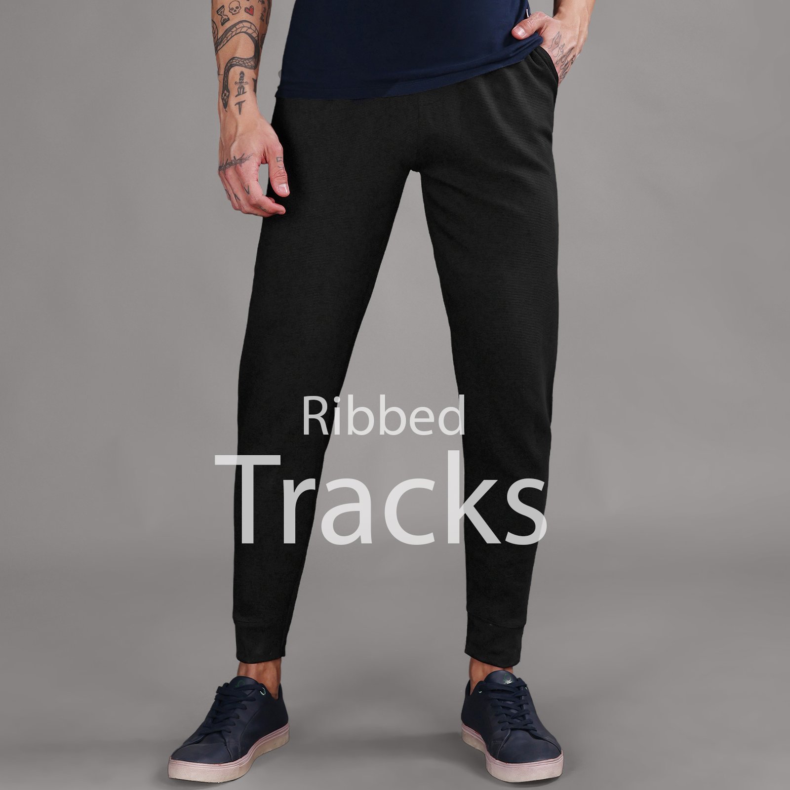 Ribbed Track Pants