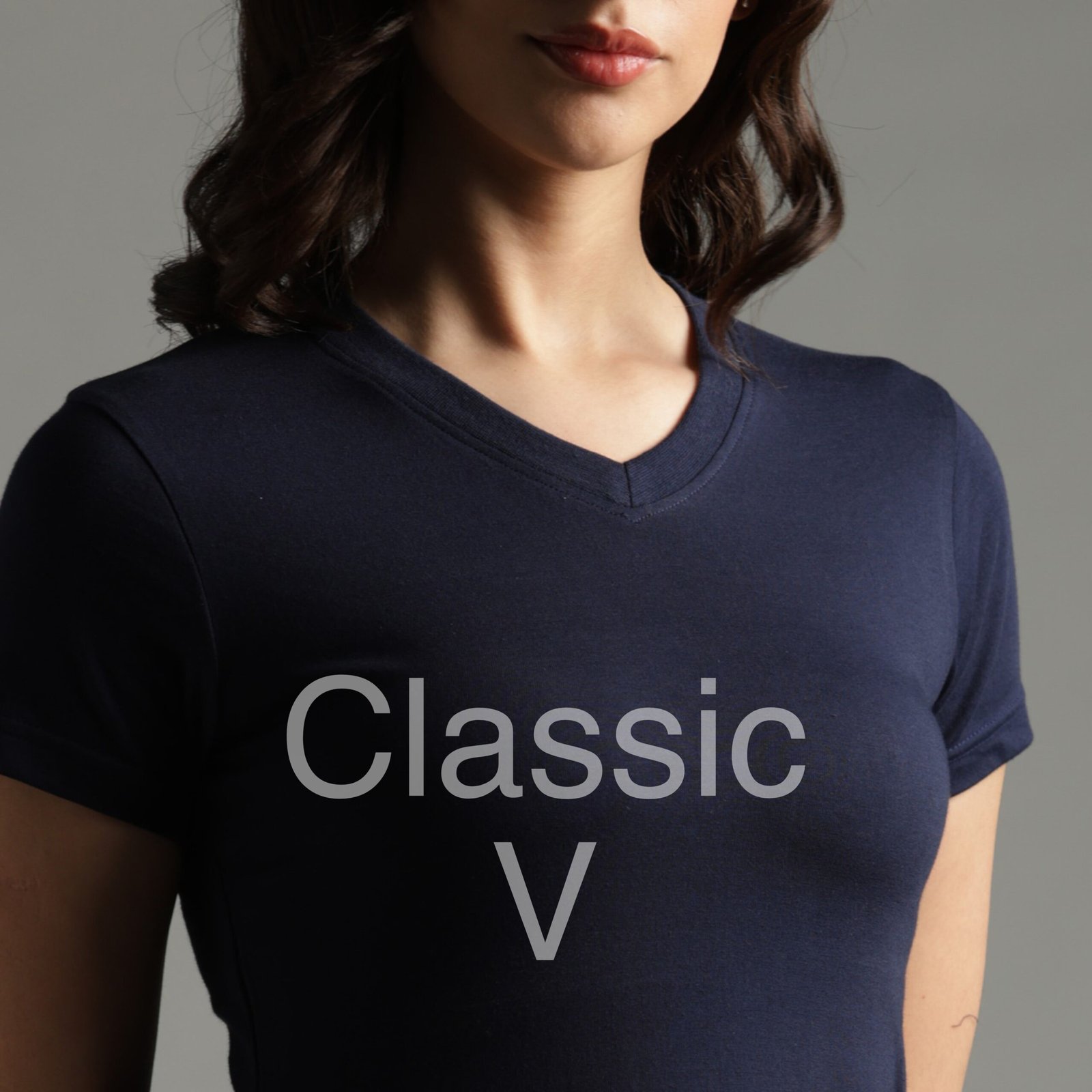 Women Supima V Neck